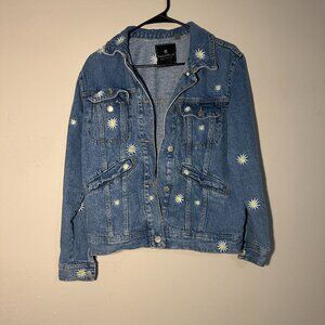 Daisy Embroidered Denim Jacket